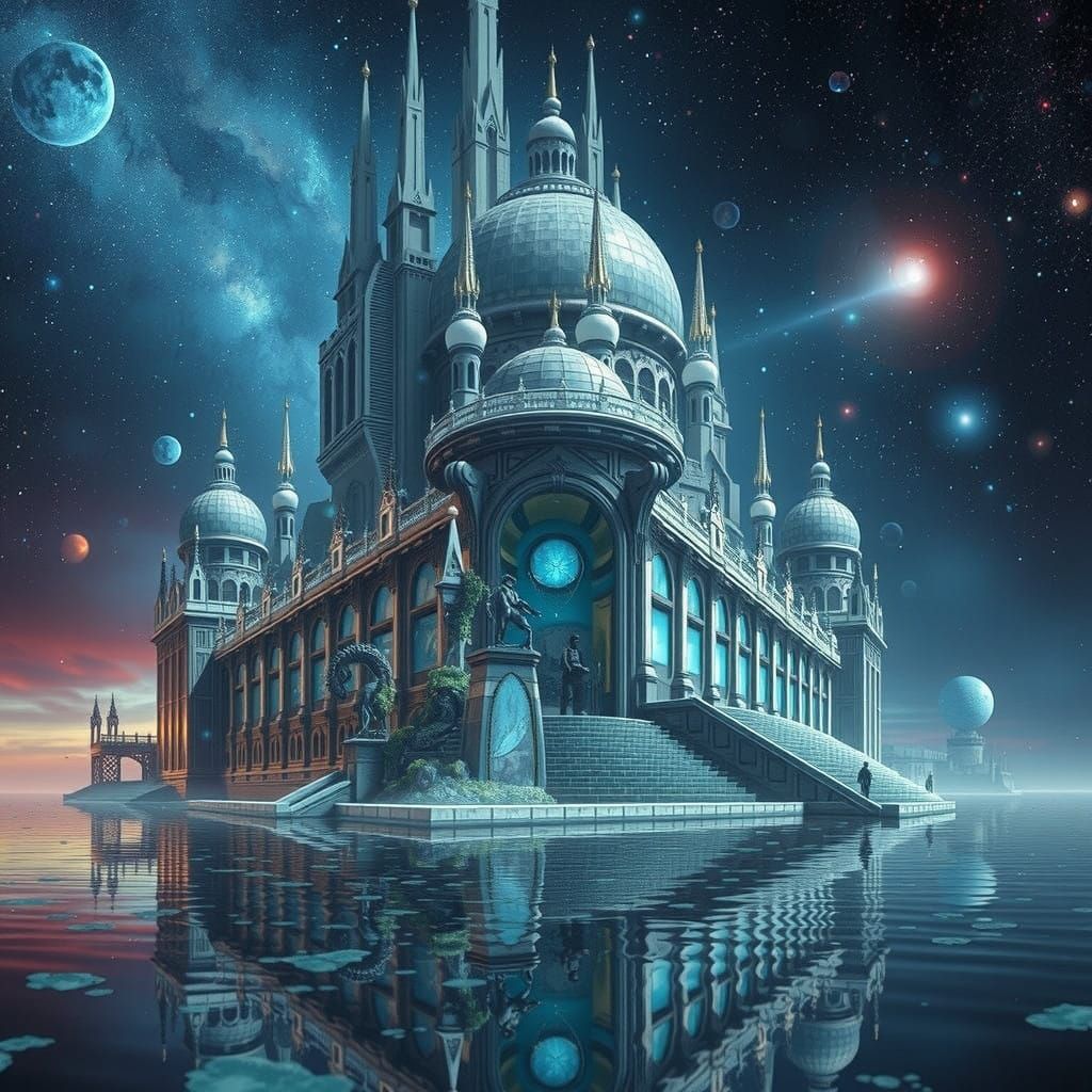 Majestic Underwater Cityscape in a Fantastical World
