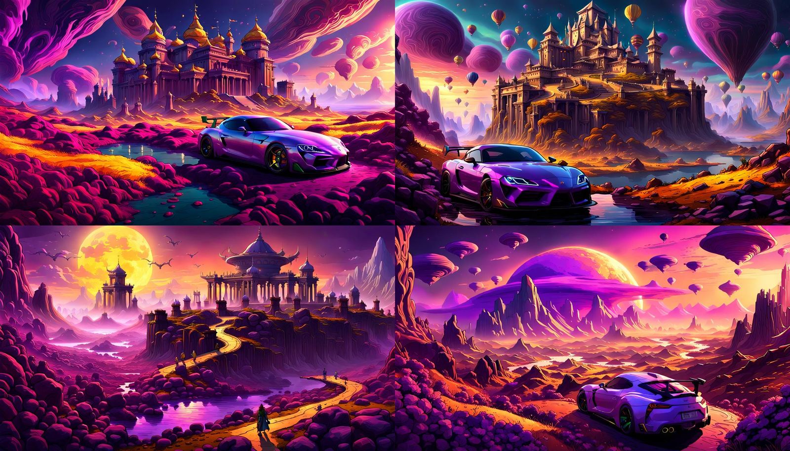 Imaginary Land Dominated by Supra Mk4: Dark Fantasy Art