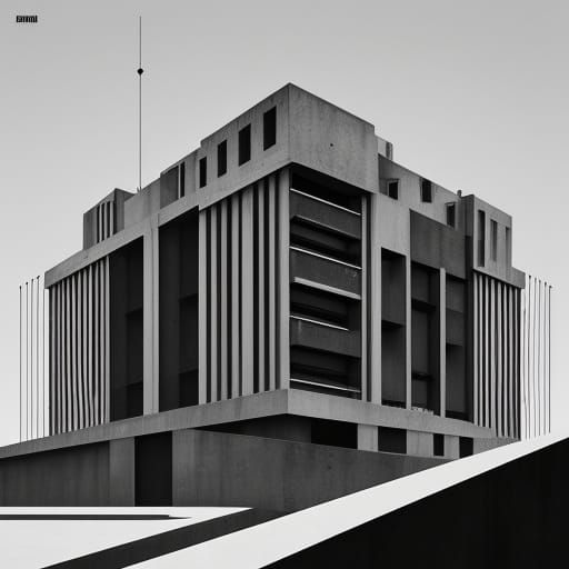 Floating Island in Constructivist Style