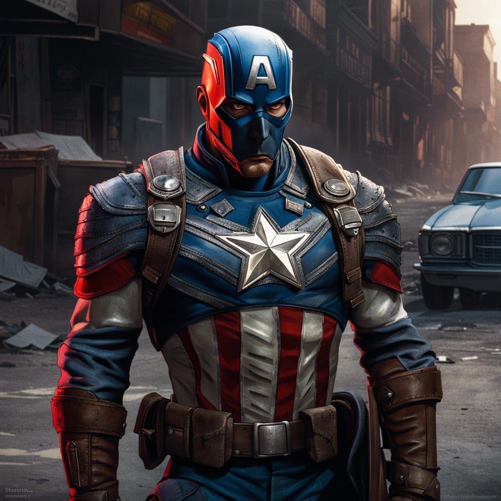 Diamond Scaled Captain America Dracula Portrait