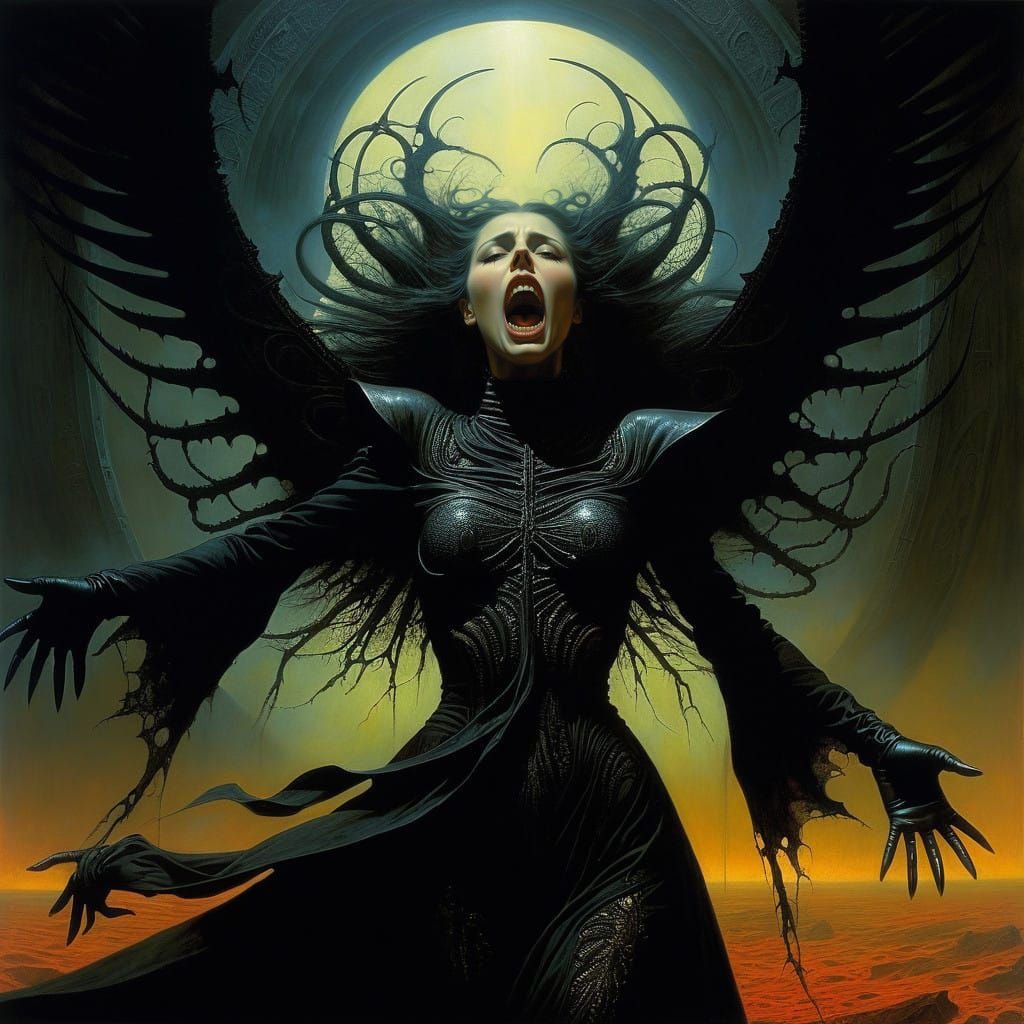 Ethereal Portal Beckons a Screaming Woman