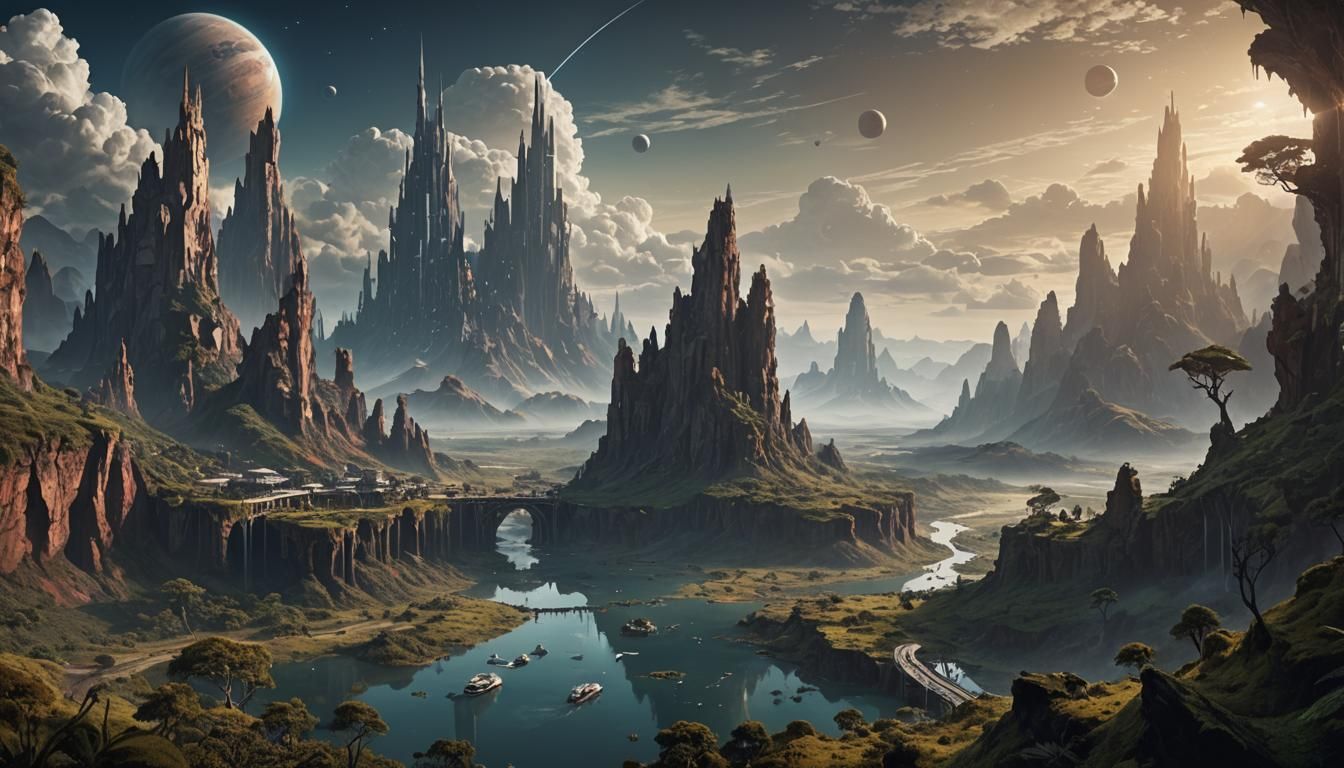 Epic Cinematic Planetscape Digital Matte Painting