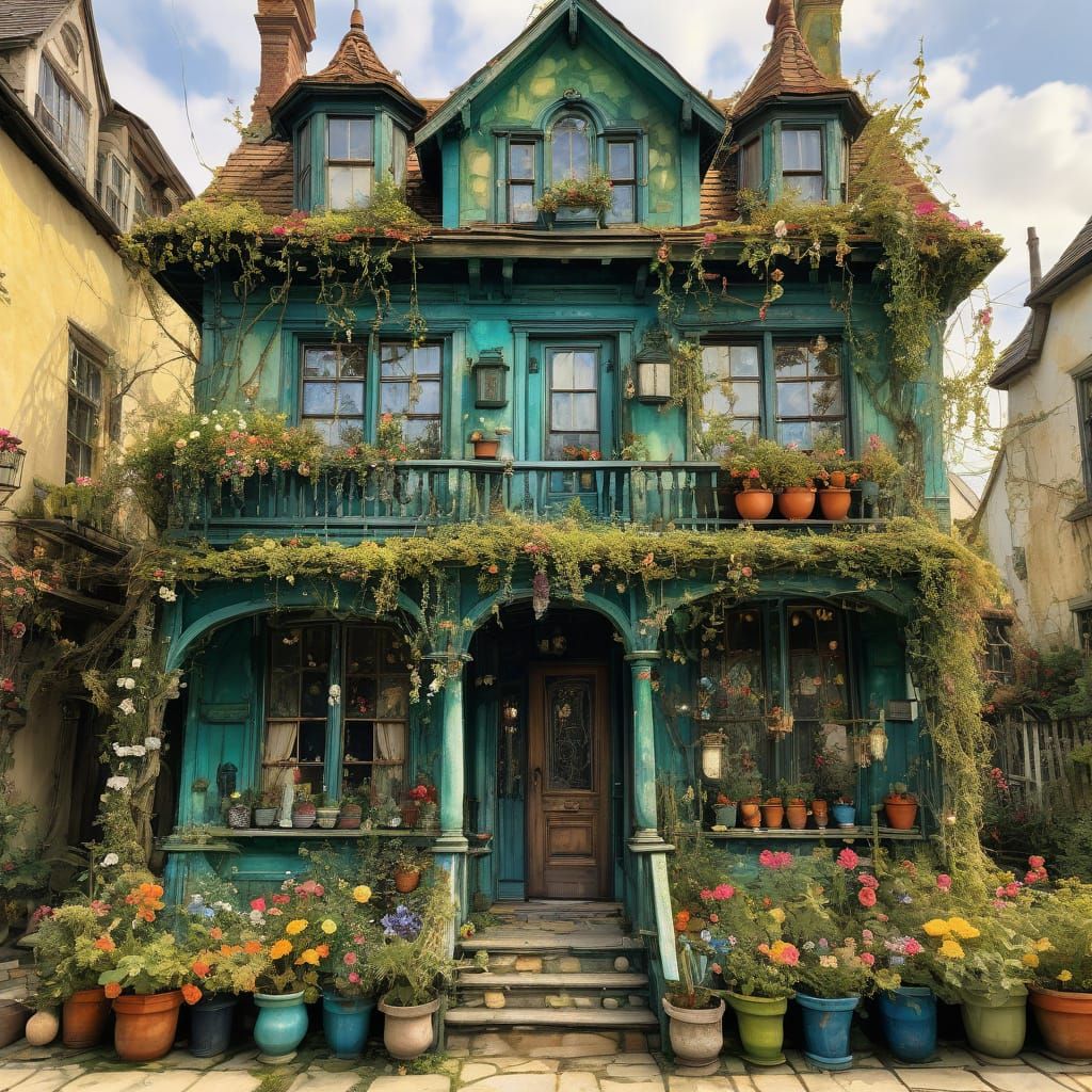 Vibrant Wonky Boho Home in Floral Paradise