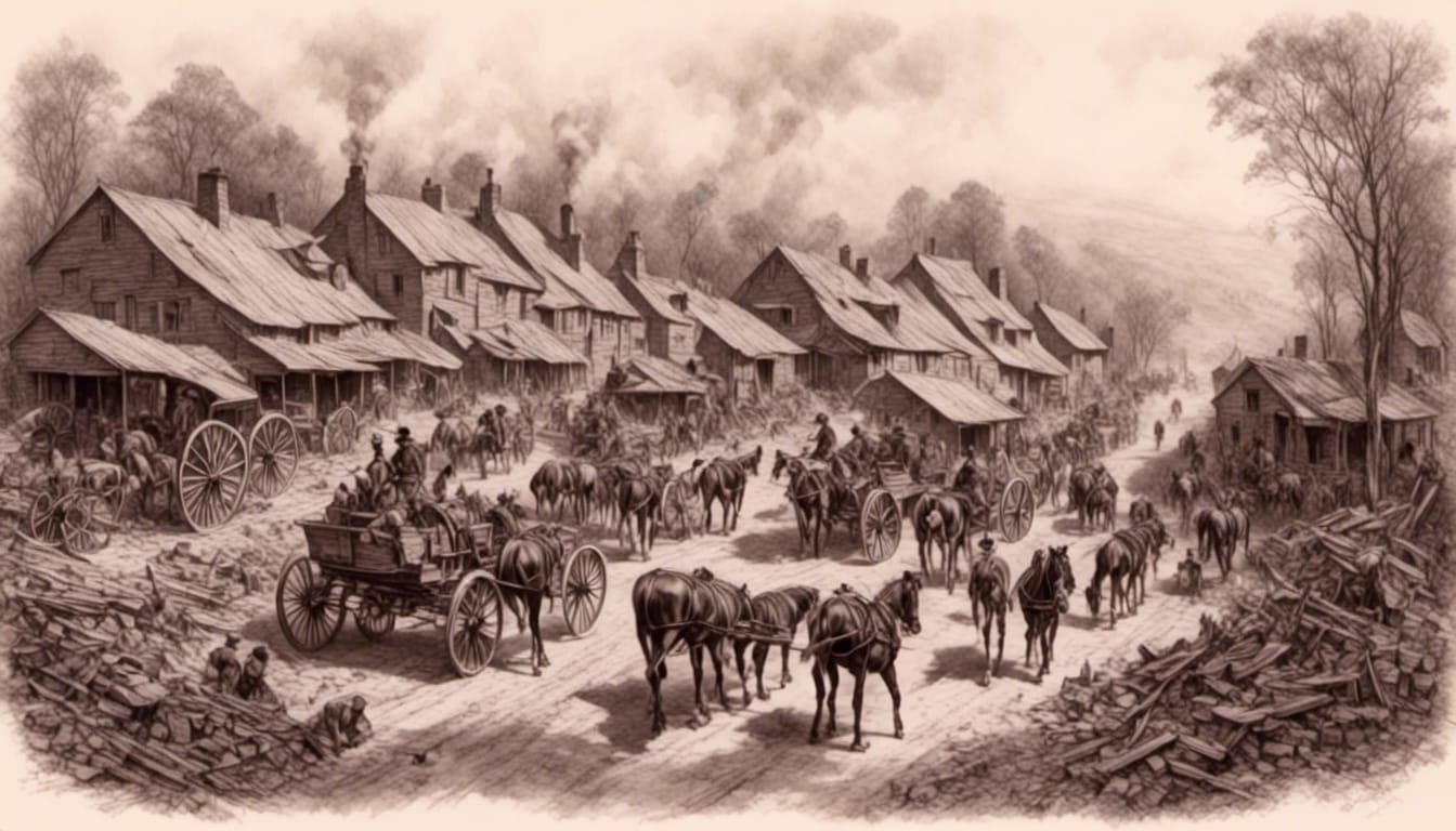 1800 Gold Mining Town