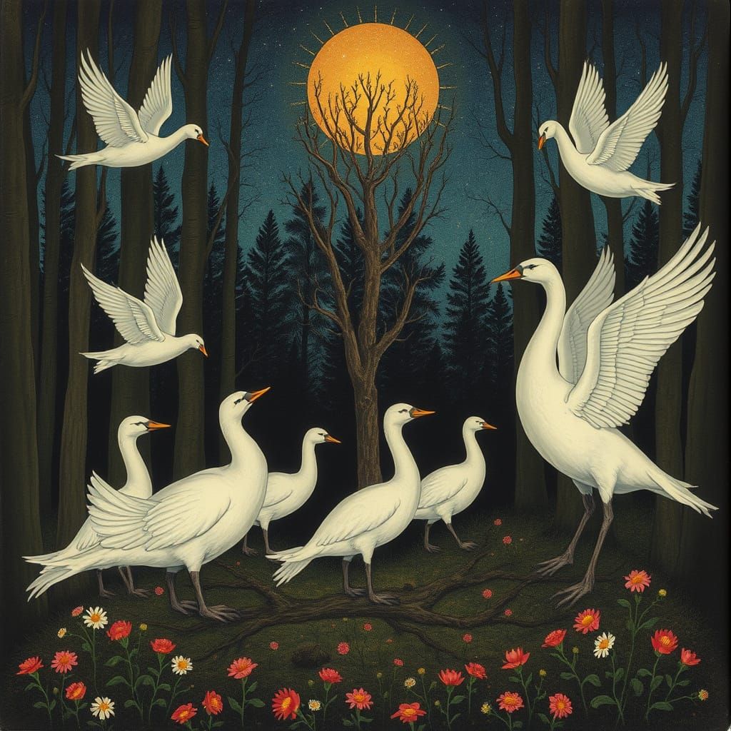 Women Rise Up in Harmony with Nature, as Trees Rooted Deep