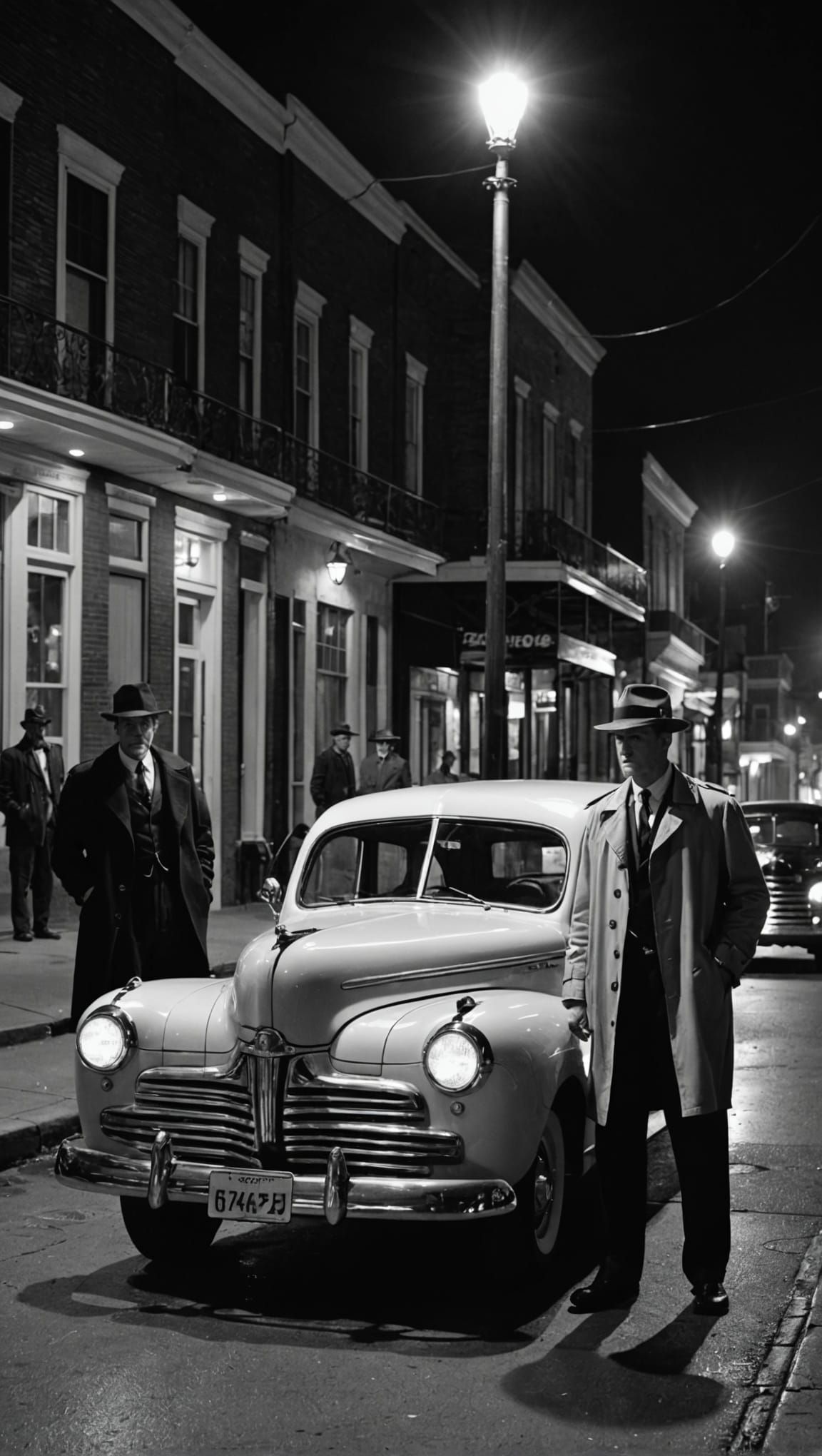 New Orleans Night: Criminals in Silhouette