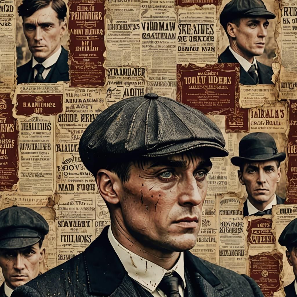 Victorian Wallpaper with a Peaky Blinders Theme