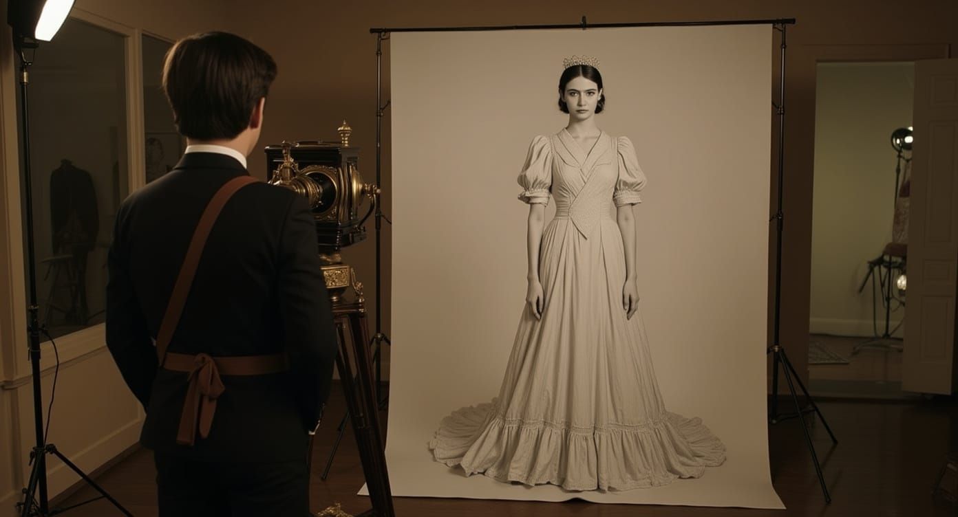 Classic Black and White Photography Pencil Sketch