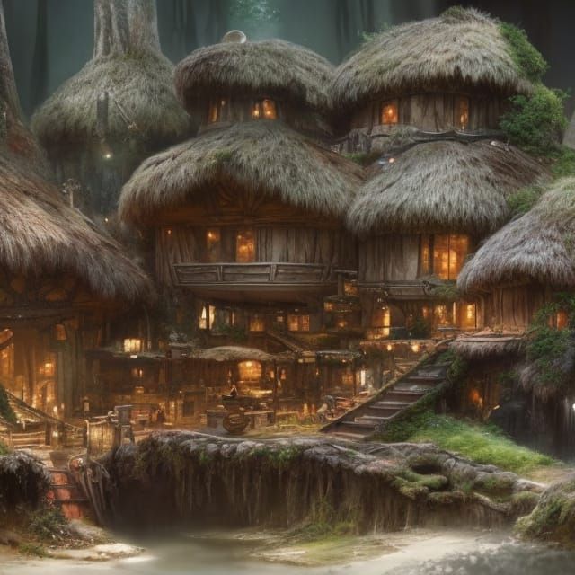 Ewok Village: Epic Cinematic Digital Matte Painting