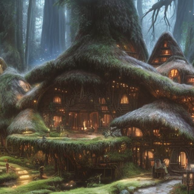 Ewok Village: Epic Cinematic Digital Matte Painting