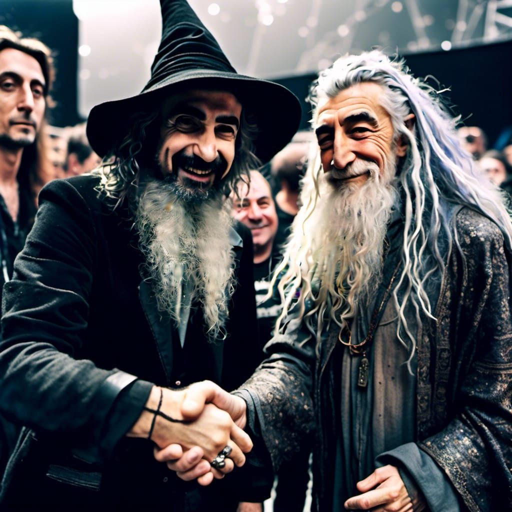 Hyperreal Serge Tankian Meets Gandalf