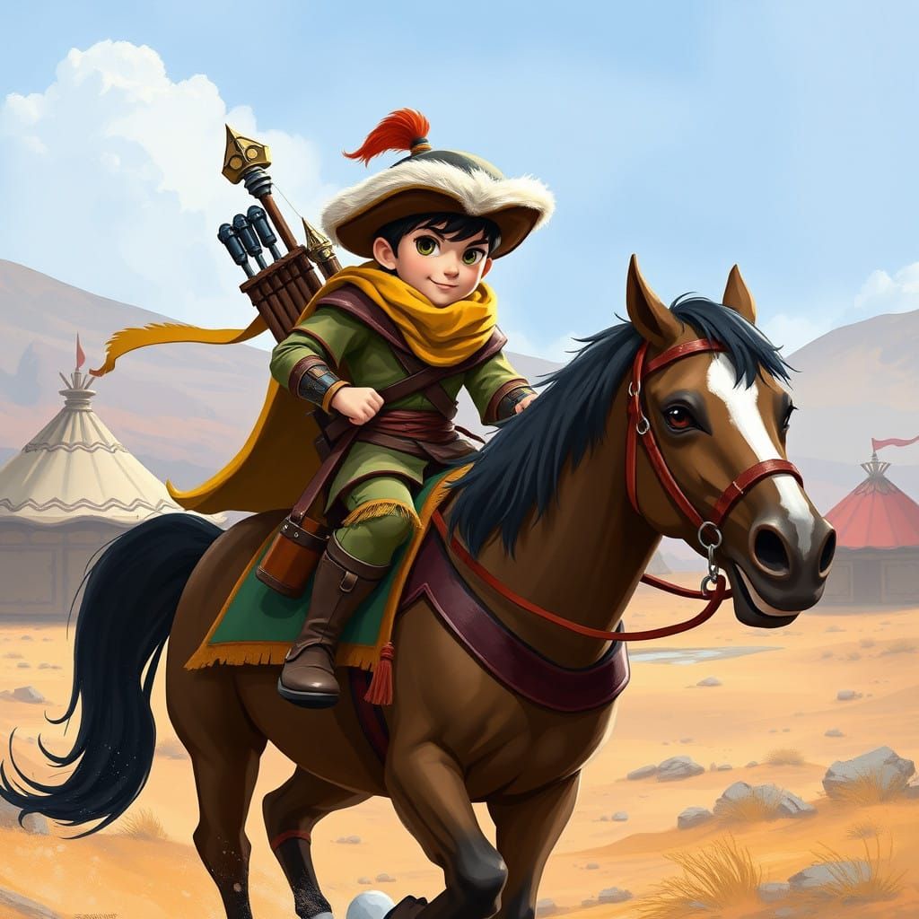 Epic Mongol Warrior Ben 10 Conquers the Steppes