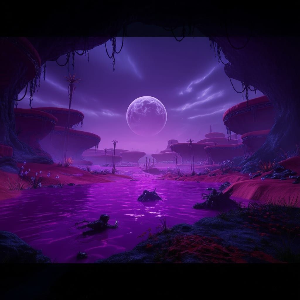 Dark Aether Dimension Agon Wastes in Metroid Prime 2 Style