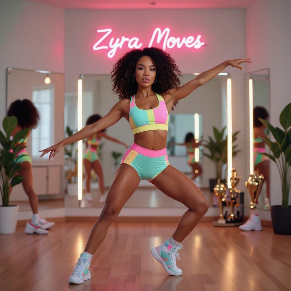 Photorealistic Dancer in Dynamic Pose