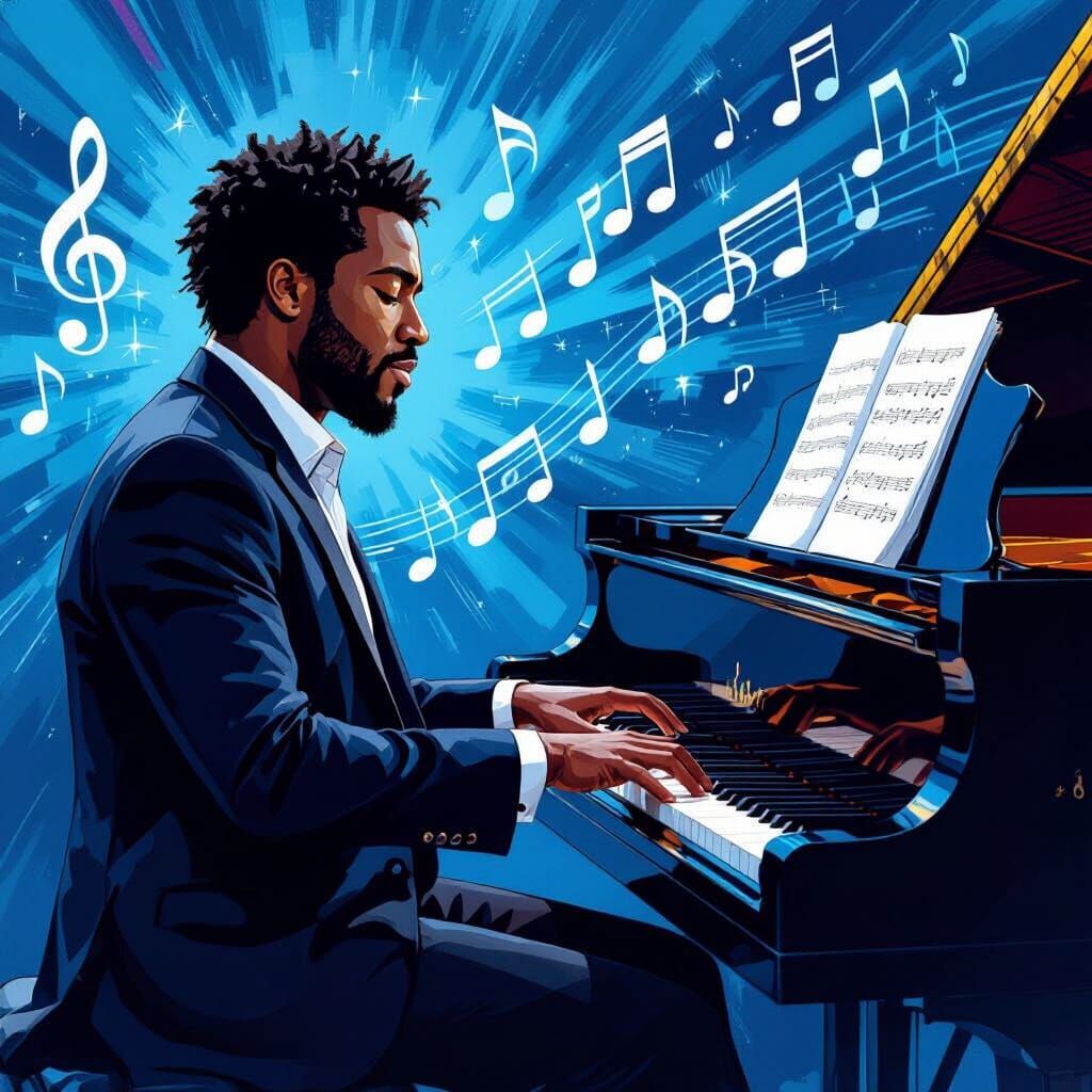 Passionate Pianist Captures Soulful Jazz Performance