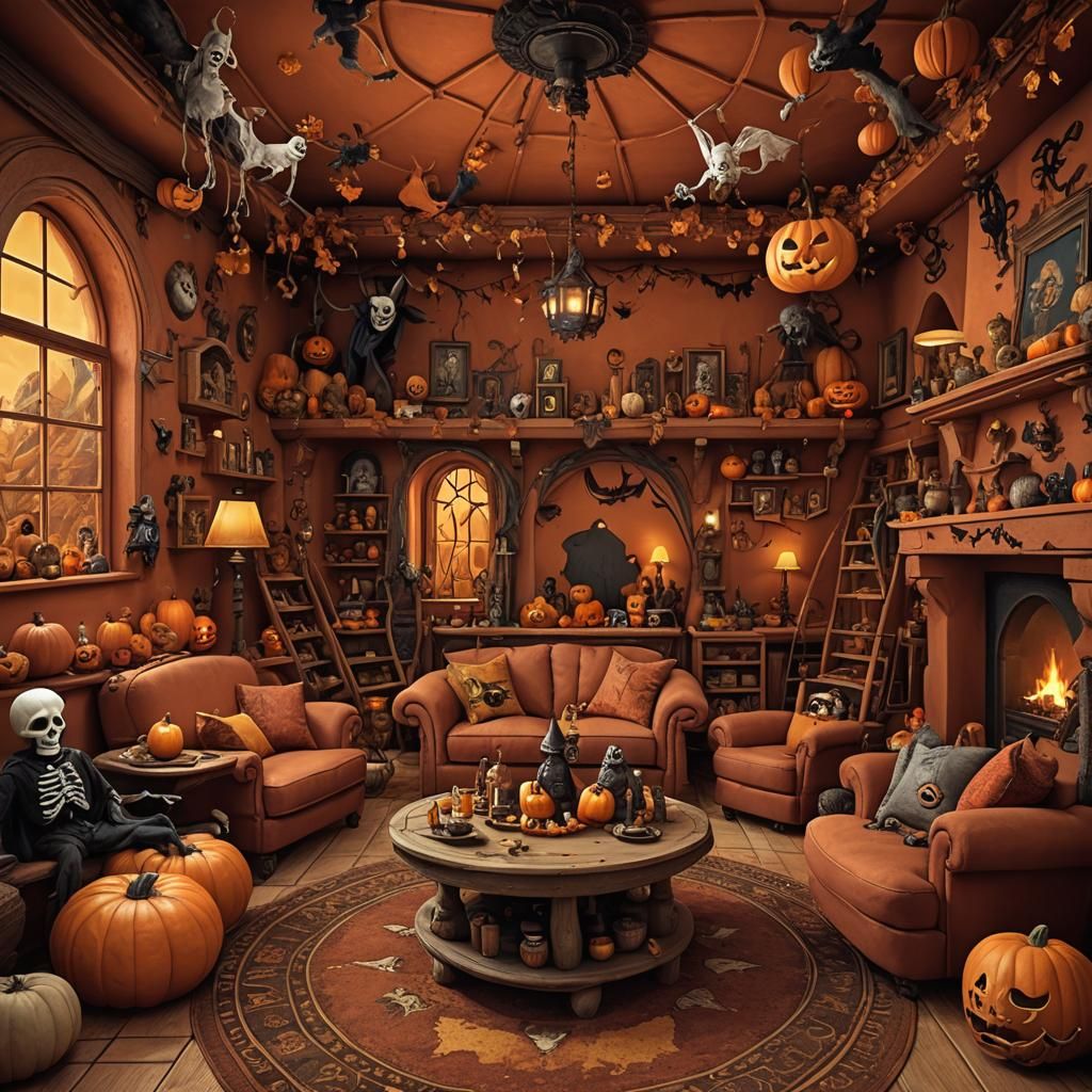 Halloween Playroom in Autumn Adobe Village