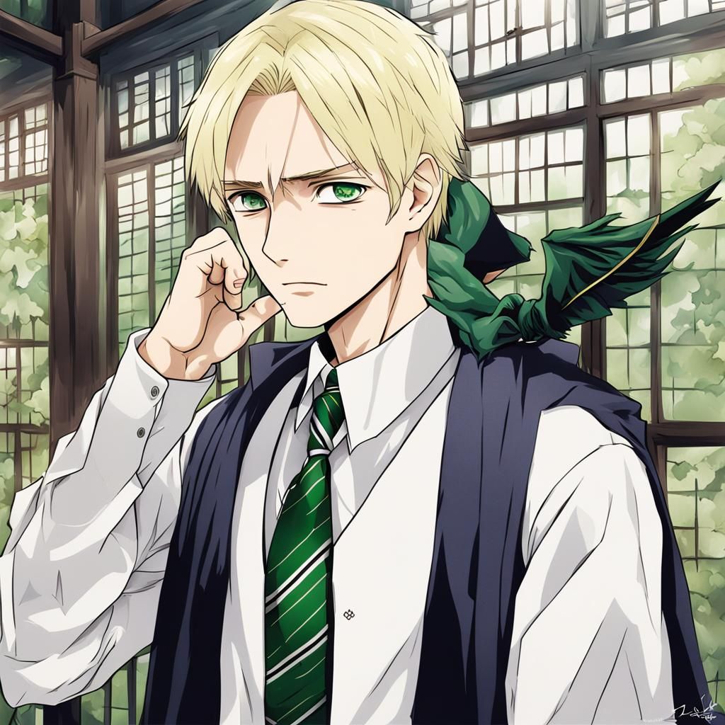 Draco Malfoy in Anime Style