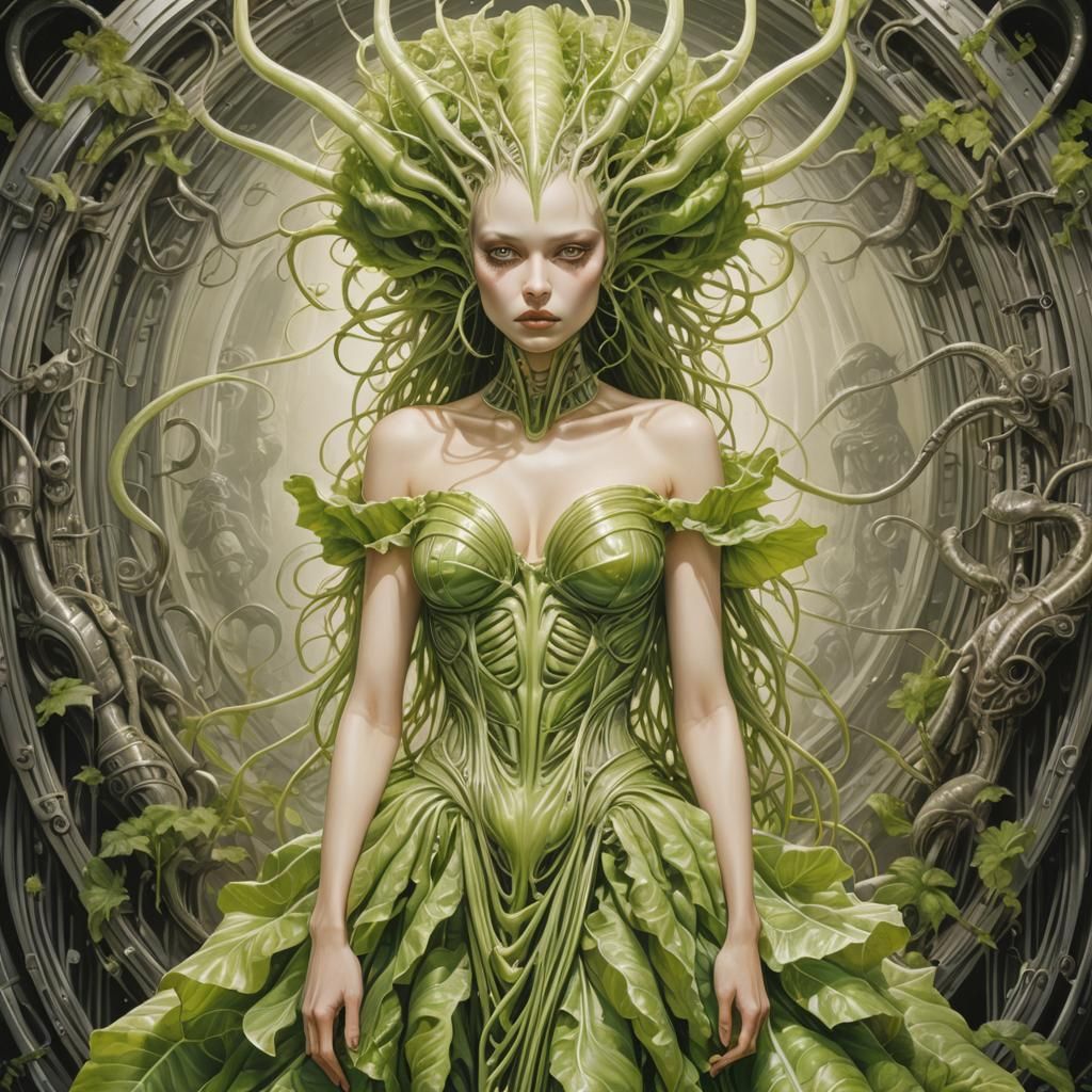 Iconic H.R. Giger Queen of Cabbage