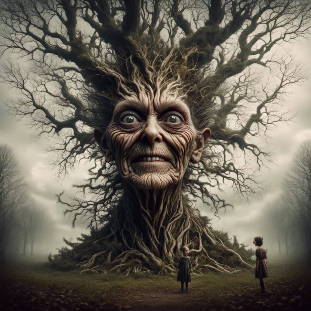 Double Exposure: Crazy Tree and Dragon