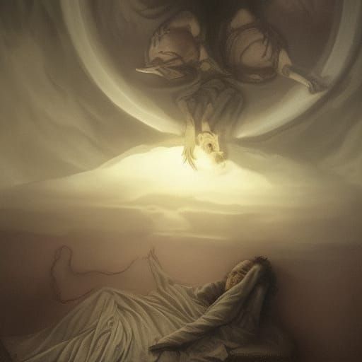 Eternal Sleep: Gothic Horror Illustration