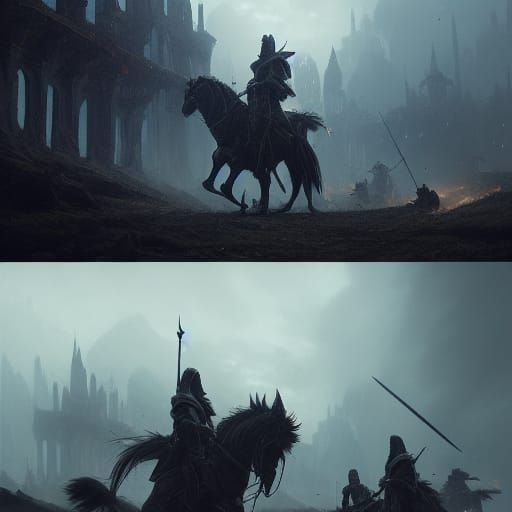 Epic Last Battle: Dark Fantasy Concept Art