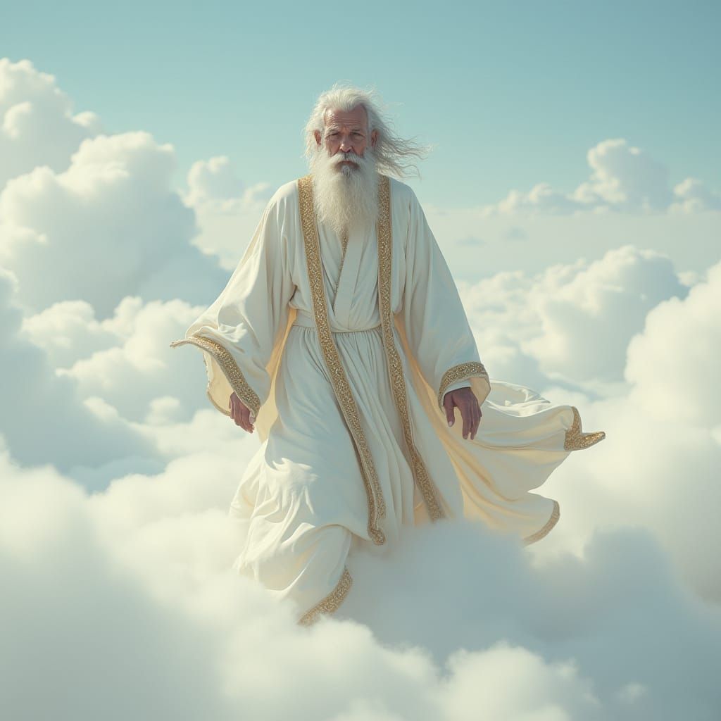 God of the Heavens in Dreamy Surrealist Style