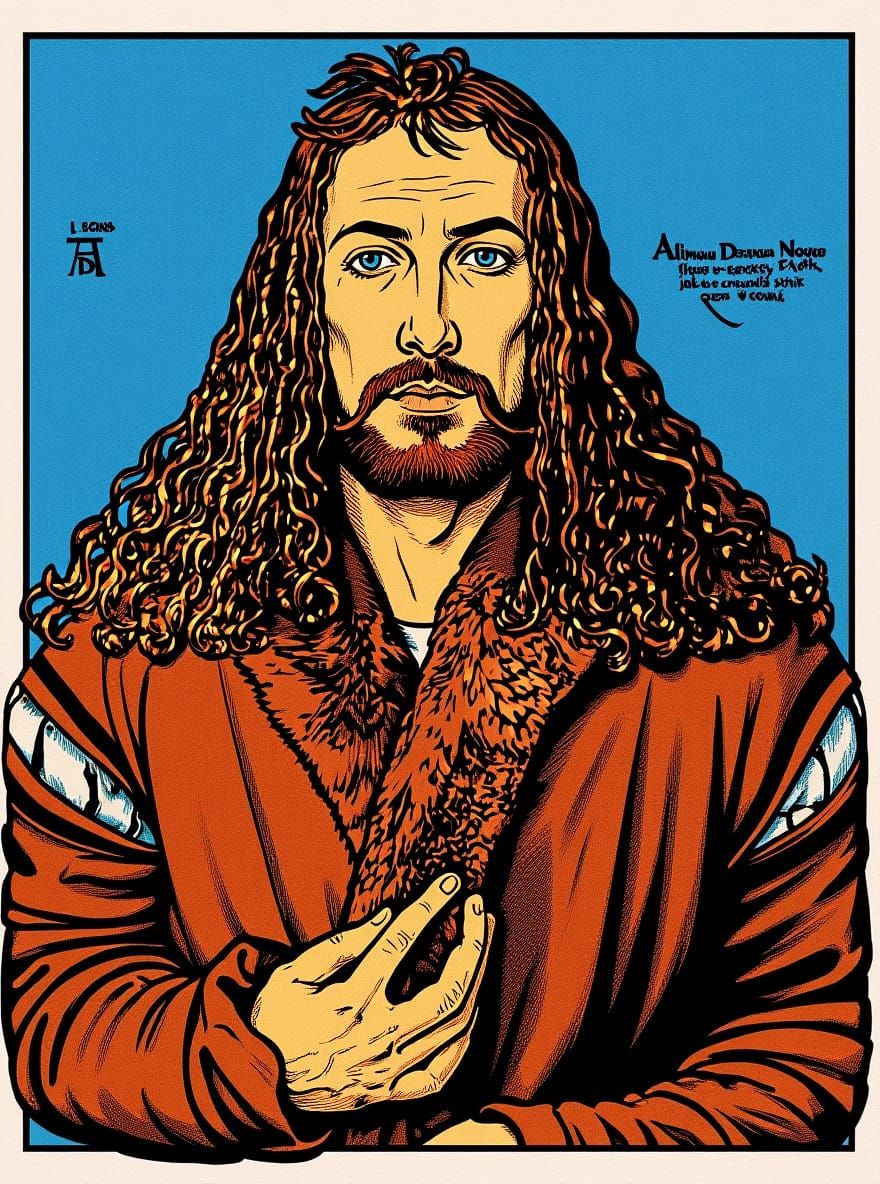 Colorful Comic Book Style Graphic Novel Illustration