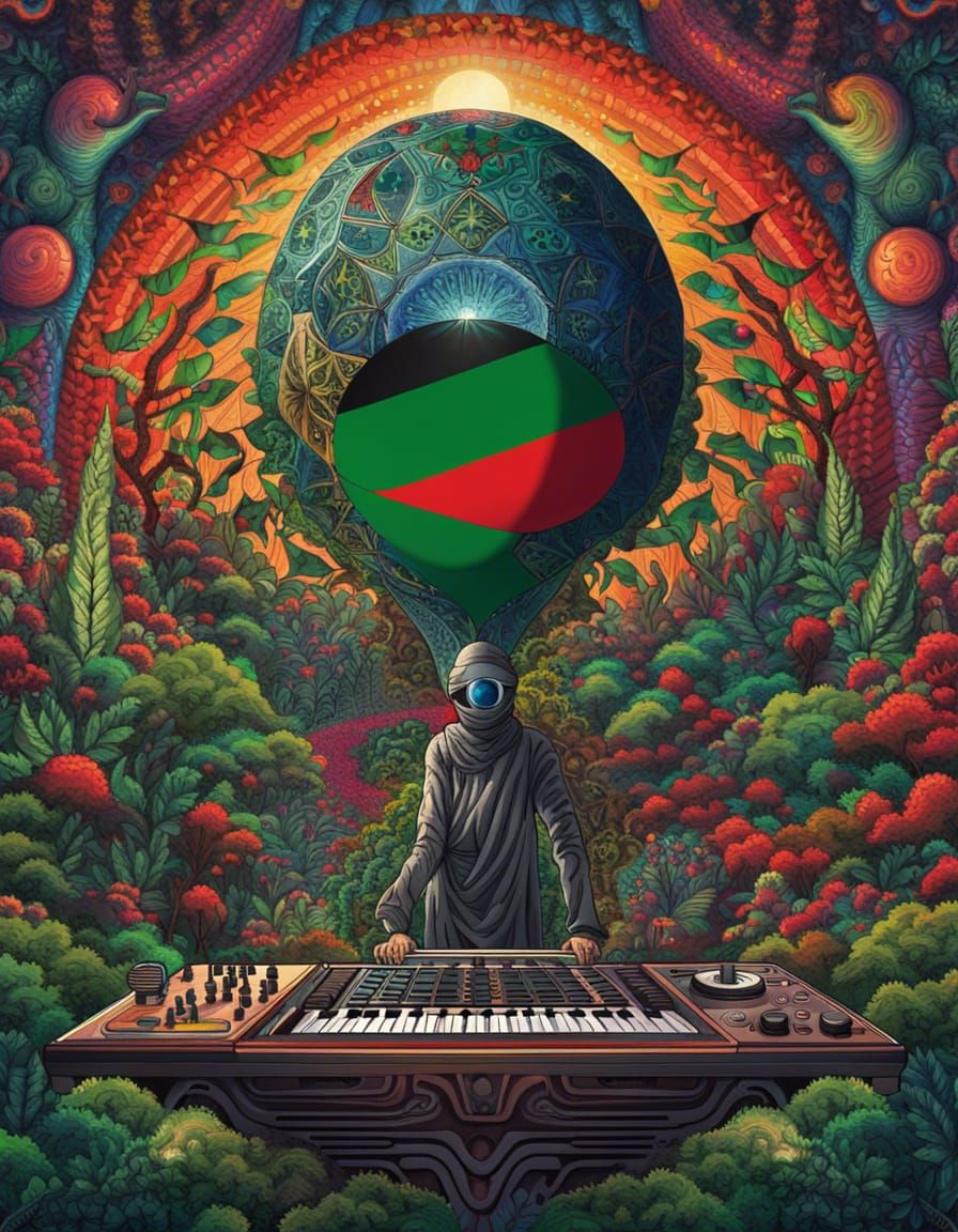 Psychedelic Palestine Forest Featuring Alien DJ