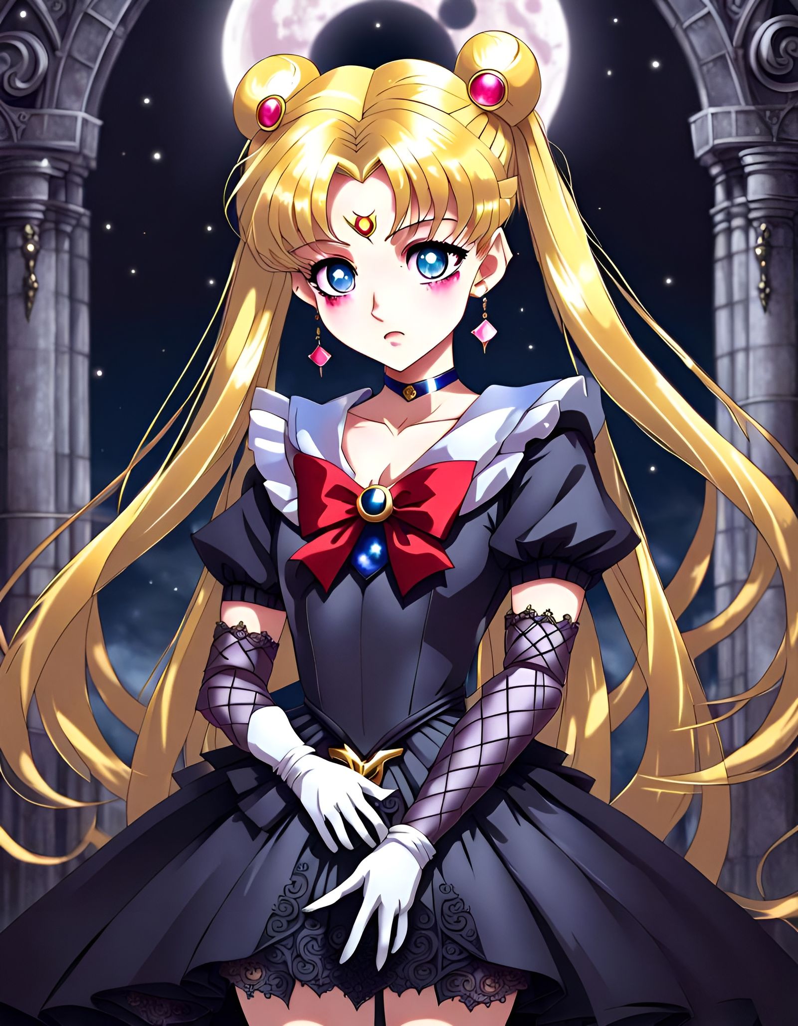 Gothic Sailor Moon Anime Princess