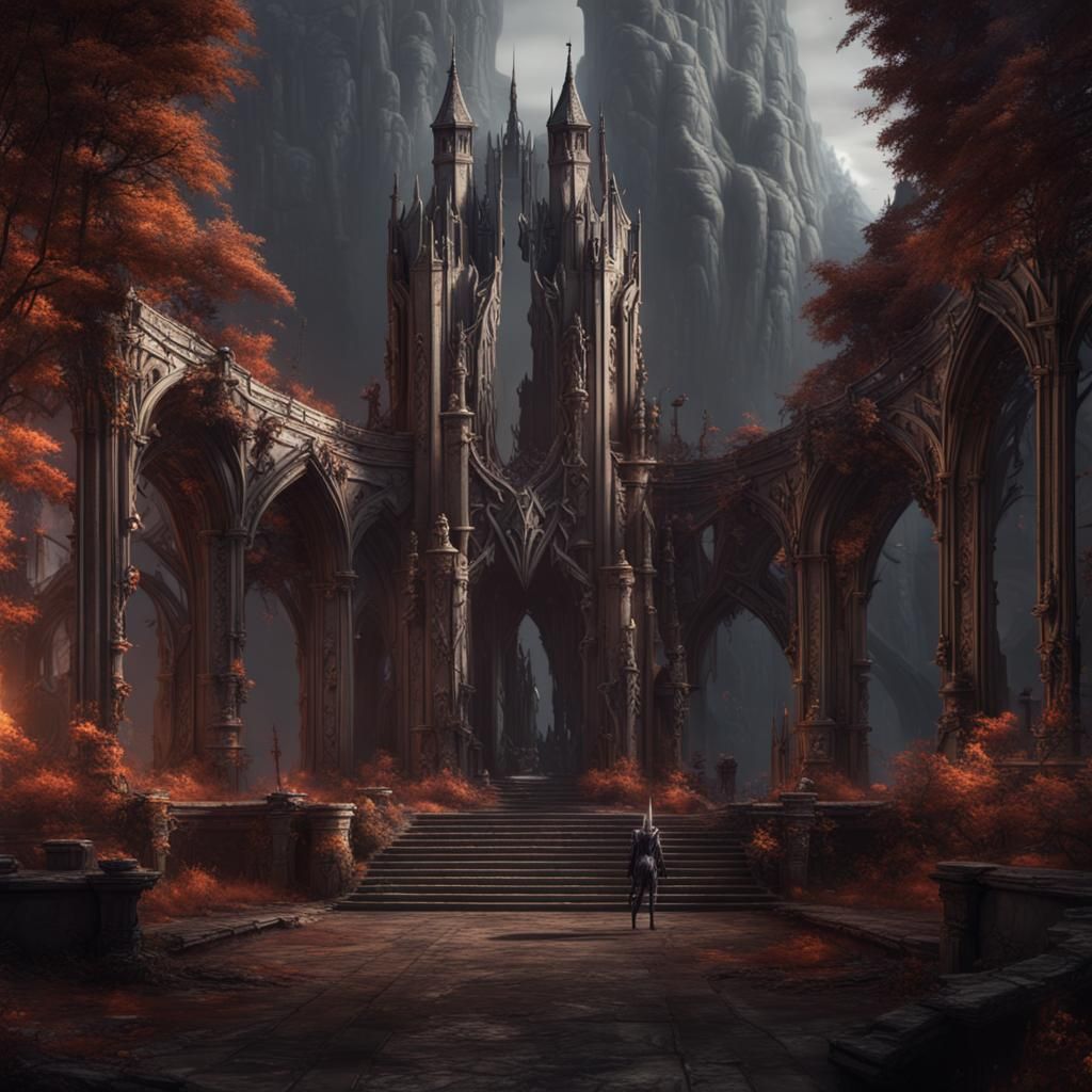 Detailed Dark Elf Matte Painting in 8K