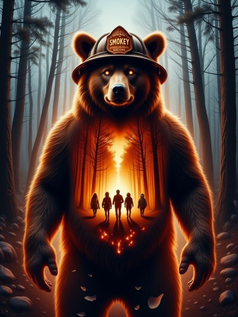 Surreal Smokey Bear Forest Fire Prevention