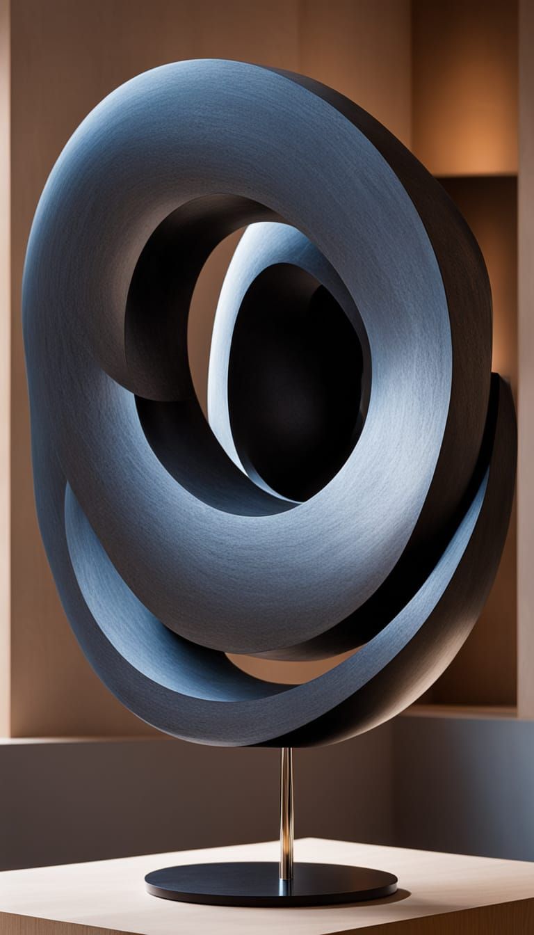 Sculptures in Modern Art Studio