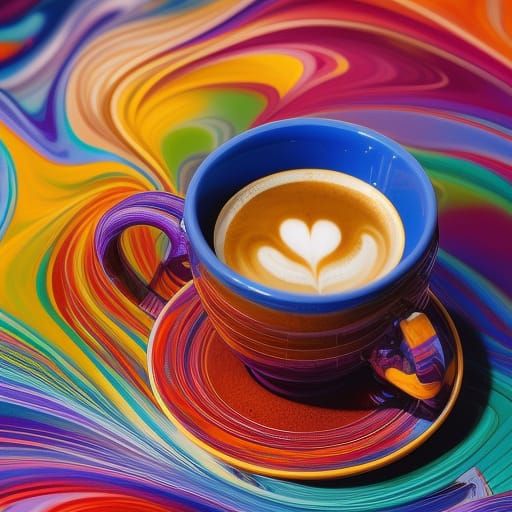 Colorful Coffee Cup Inspired by Dr. Seuss