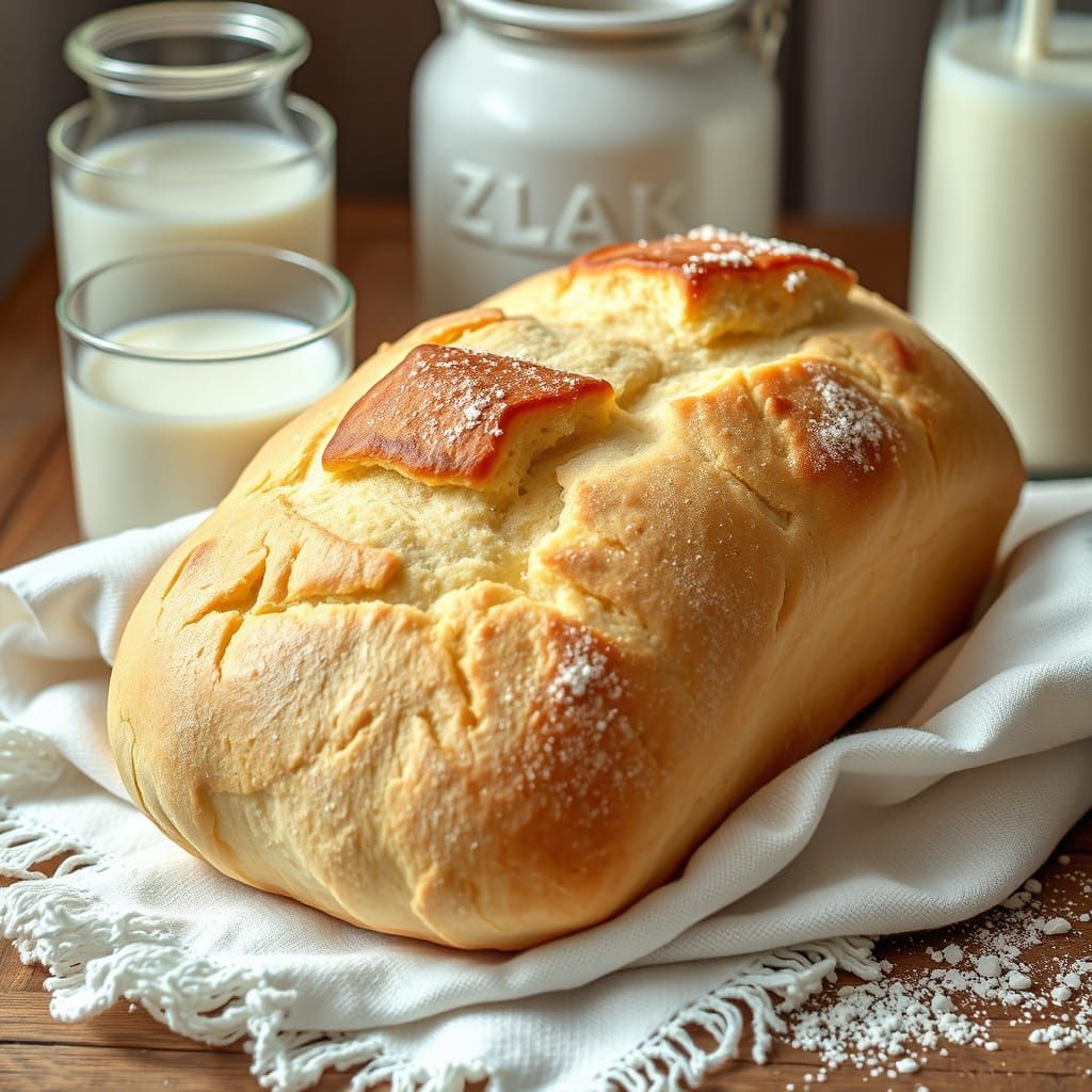 Warm Baked Goods in Rustic Setting