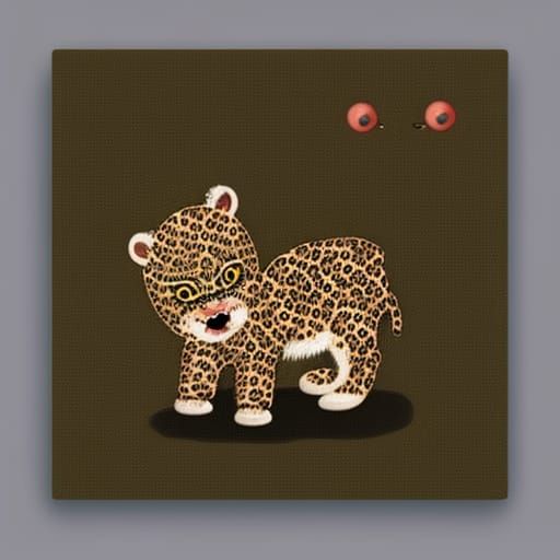 Brave Vampire and Leopard Cub in Persian Style
