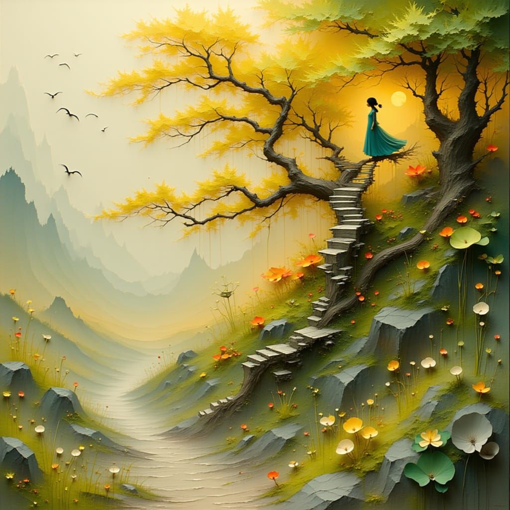 Intricate Paper Quilled Tree of Life