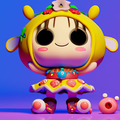 Super Cute Tamagotchi Chibi Girl in Unreal Engine