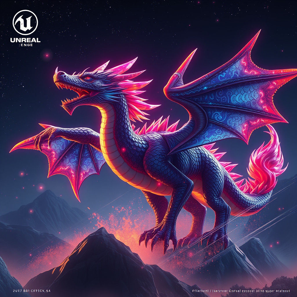 Star Fox Dragon in Detailed Matte Painting