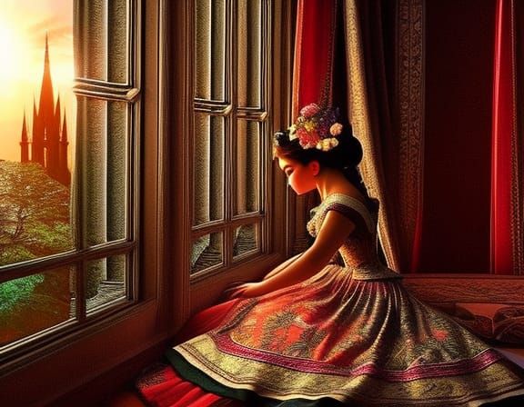 The young Princess of the Sheba Kingdom, prays to Yahuah & Y...