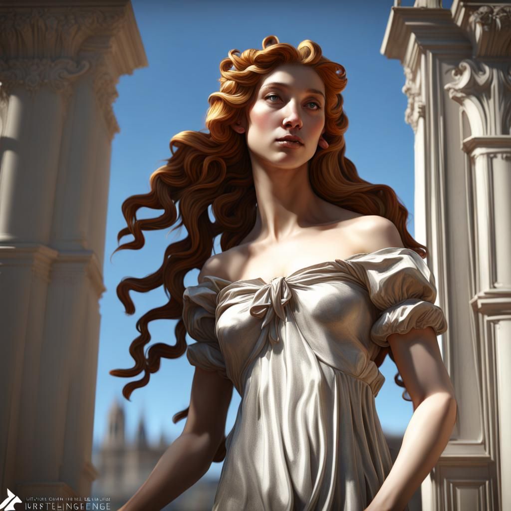 Botticelli-Inspired Digital Art Trending on Artstation