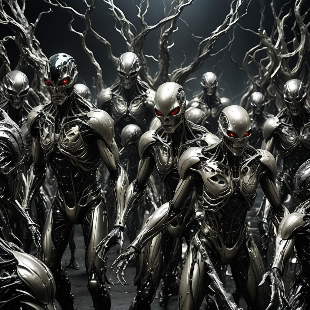 Dark Dream Universe: Melting Metal Creatures