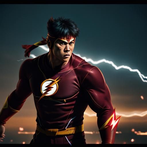Ryu as The Flash: Cinematic Film Still