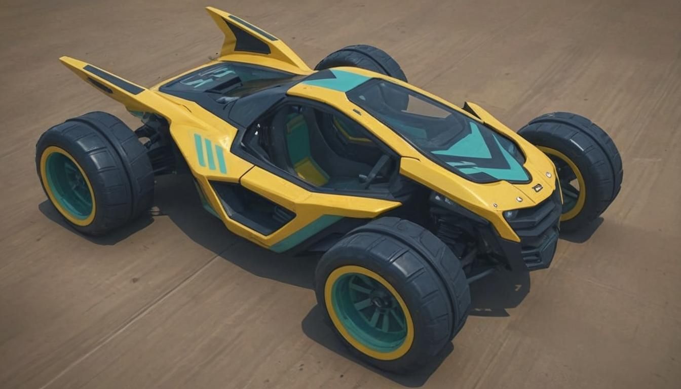 Cyberpunk Bubble Buggy in Wipeout 2097 Style