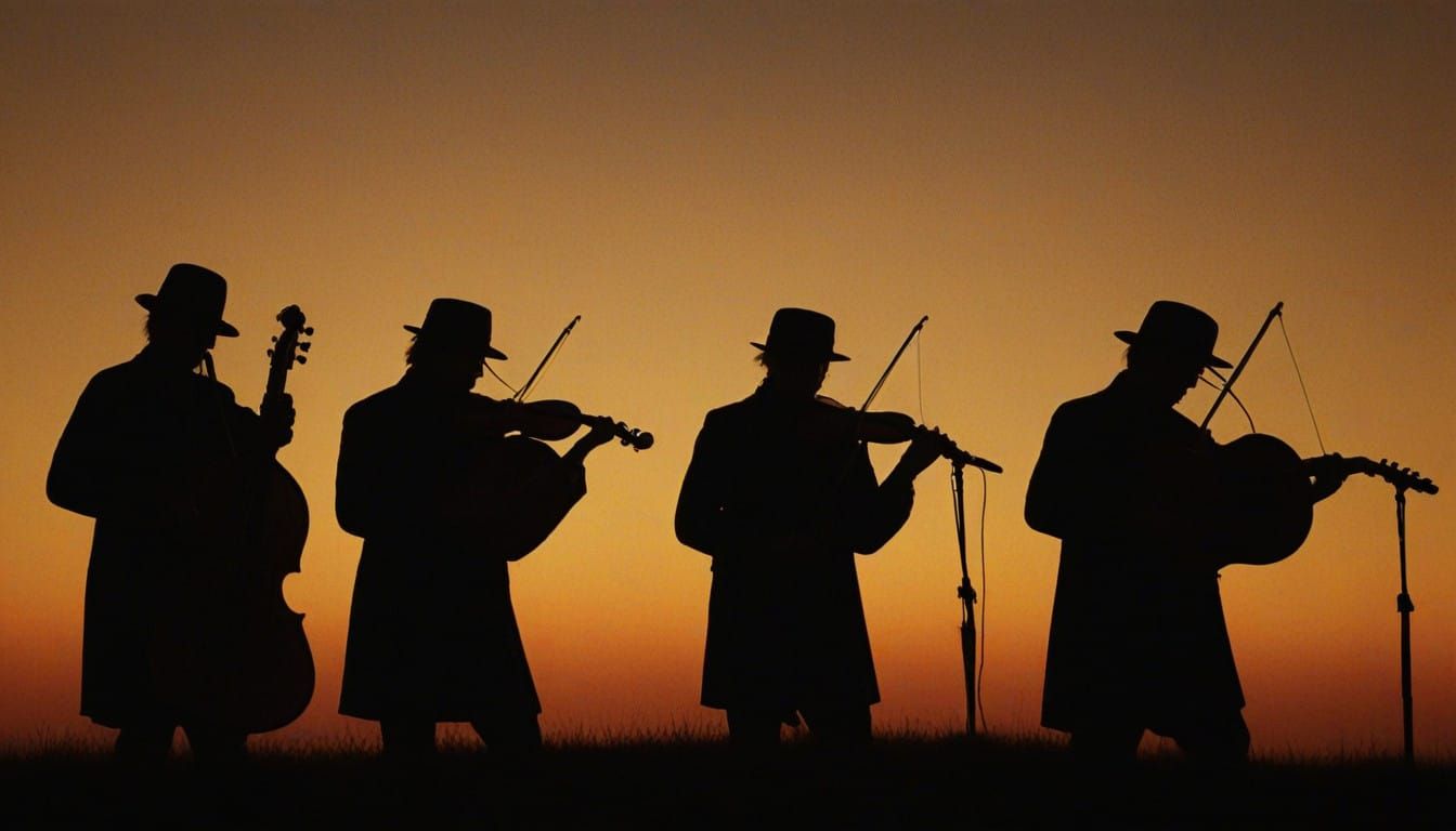 Ethereal Musicians in Warm Chiaroscuro