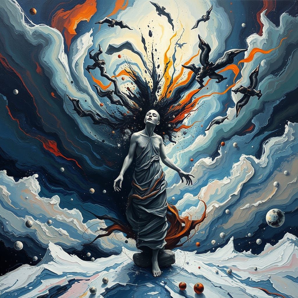 Emotional Turmoil in Swirling Storm of Contrasting Emotions