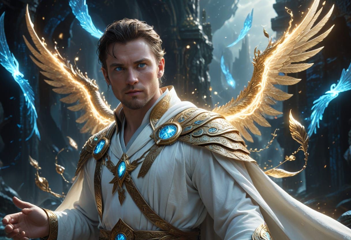 Magical Being in Fantasy World Sci-Fi Art