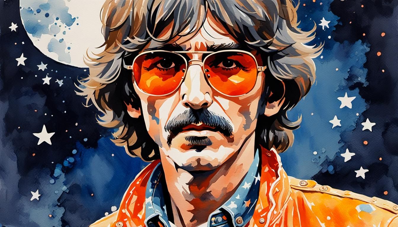 George Harrison in Pop Art Style, London