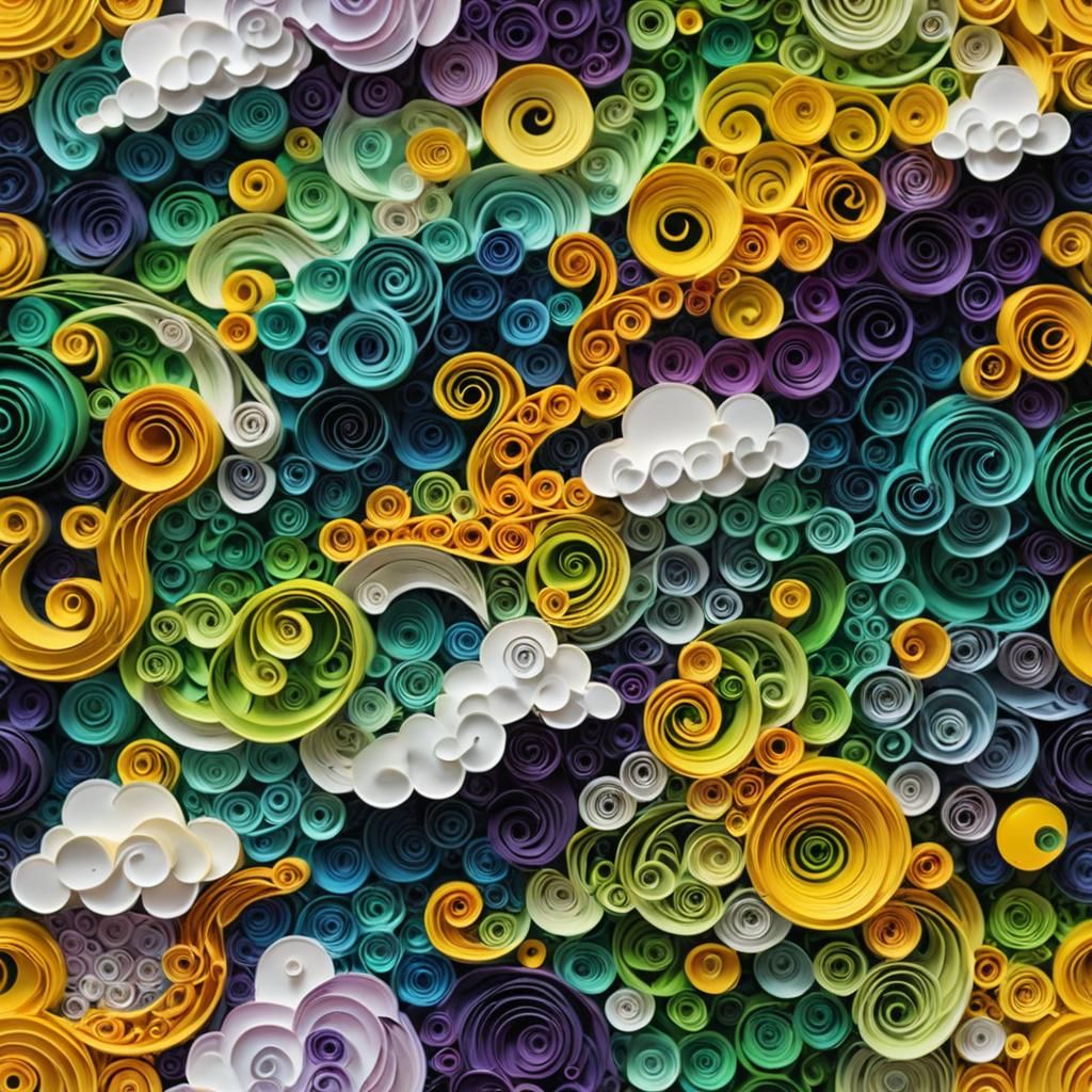 Surreal Impasto Smoke and Shadow Optical Illusion