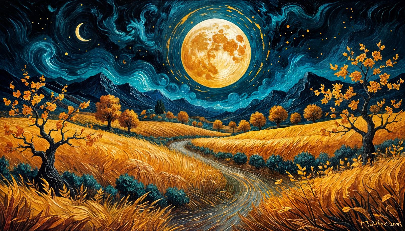 The farmer's moon shining bright