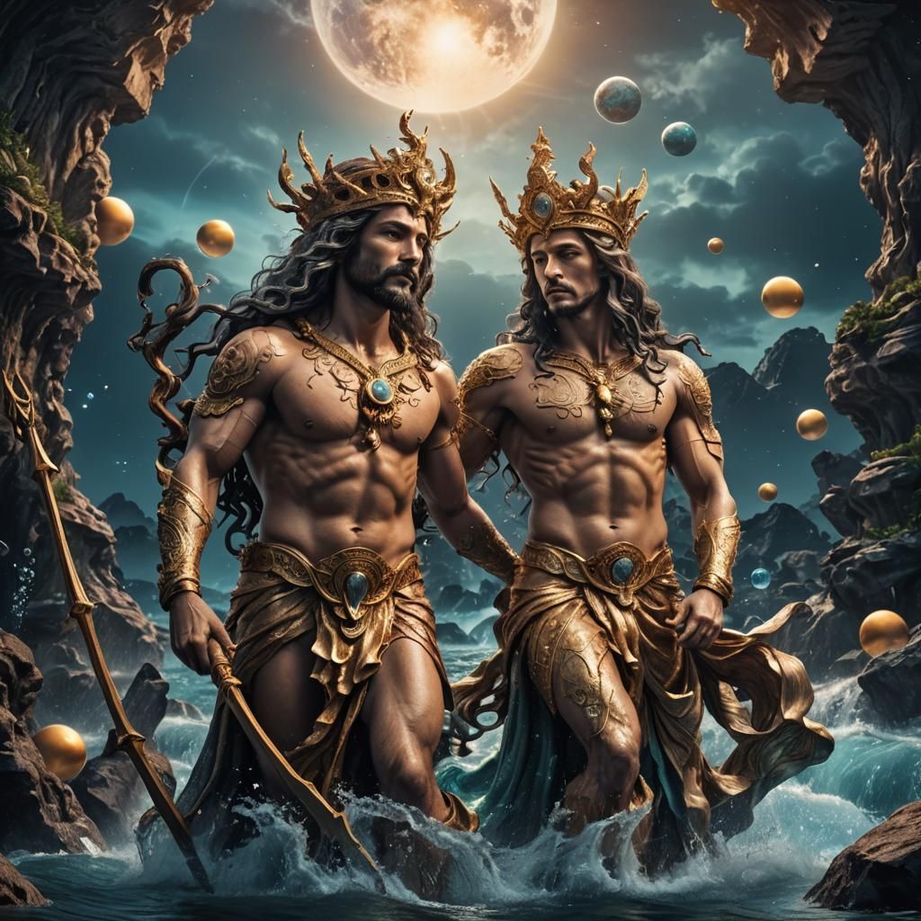 Hyperrealistic Age of Aquarius Scene in High Definition